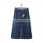 cheap china wholesale clothing button up high waist denim skirt