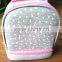 knitted cotton lunch cooler bag insulated