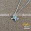 New Trend Creative Manual 925 Sterling Silver Bow Necklice Jewelry