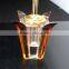 Beautiful color lily flower shape Crystal Bottle for Perfume