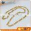 2015 New design products gold plated stainless steel necklace chain wholesale