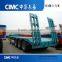 CIMC Lowbed Tractor Trailer, 3 Axle Low Bed Construction Trailer On Low Price