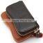 PU Leather Zipper Key Chain Case Six Key Hook Zipper Case