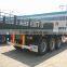 New promotion 3 axle 40ft container flatbed semi trailers for sale