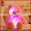 Pomotional customized stuffed white plush LED teddy bear toy with dotted bowtie for Valentine' Day                        
                                                Quality Choice