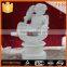 China competitive price natural stone hand-craved advertising rubbish bin