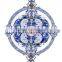 Elegant Hotel Floor Decoration Luxuray Blue Marble Waterjet Medallion