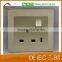 steel stainless 13A universal electrical power socket