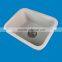 Modern double vanity white acrylic kitchen sink ,Artificial marble solid surface wash basin sink