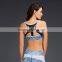 Custom logo printing fitness wear sexy sports bra with OEM service wholesale