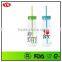 BPA Free Customized 500 ml plastic milk bottles with lids and straw for drinking