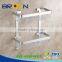 NINGBO Wall Mounted Bathroom Double shelf /SLIVER #1112K
