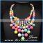 Top quality wholesale fashion rainbow bead stones hot fashion necklace