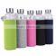 500ml Round Travelling Drinking Clear Water Glass Bottle with Screw Metal Cap