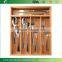 Bamboo Cutlery Tray with 5 Compartments, ideals for utensils, accessories and cosmetics