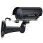 Home Surveillance Security Waterproof LED Flashing IR Simulation Dummy Camera