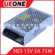 Hot sale 75w 15v 5a switching power supply