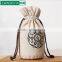 Changyuan customized linen drawstring bag rice bag for sale