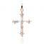 Women's Jewelry Accessories cross pendant necklace cubic zirconia yellow gold plated