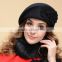 NEW Fashion Lady Women Wool Warm Felt French Beret Beanie Ski Hat Tam Cap Black