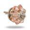 Glass small melon Knob (Pink) chrome