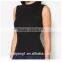 Wholesale High Neck Sleeveless Jersey Women Top