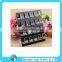 custom black jewelry earrings storage display Acrylic ring display stand holder lockable jewelry display ring box with lock