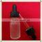  trade assurance 30ml 50ml 100ml e juice frosted glass dropper bottle with childproof cap for essentila oil