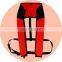 hot sale SOLAS approved inflatable marine life jacket/life vest