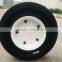Discount black Solid Tire press white Split Rim 4.00-8 wheel for trailer