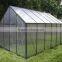 Outdoor garden 4mm PC sheet aluminum frame greenhouse for rose tomato seed