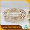 Professional Accept Oem Hexagon Wooden Tray