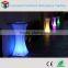 Glowing led illuminated furniture/led high top cocktail table