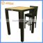 Teak look like Imitation Wood Bar Height Table RT8801TL