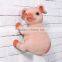 Resin pig shaped funny toilet paper holder animal
