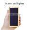 2017 New arrival luxury aluminum super slim solar power bank charger 20000mah for all mobile phones