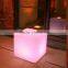 Promotional Colorful rechargeable LED modern furniture /color changing plastic lighting indoor decorative bedroom cube
