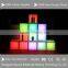 popular modern LED cube ice bucket, LED wine bucket, LED flower pot