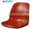 Hollow blow plastic stadium chair seats for steel grandstand