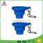 2016 hot selling non-toxic silicone folding cup with key chain