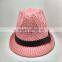Autumn and winter warm pink twist knitted hat hat fla
