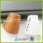 2014 garment customized debossed 3d faux leather cord stoppers
