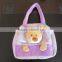 beauty plush stuffed toy bear bag for children