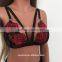 Embroidery Rose Mature Ladies Sexy Underwear Lingerie Sexy Mature Woman Lingerie Girls Wearing Lace Lingeries Sheer Bra