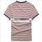 100% Cotton Custom Wholesale Striped Vneck T-shirt Softtextile for Men