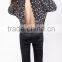 2015 Autumn Charming Crew Neck Long Sleeve Floral Casual a Keyhole Back Women Blouse