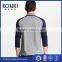 Custom raglan 3/4 sleeve polo t-shirts 100% cotton