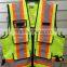 american yellow reflective safety vest with pockets