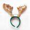 Bling white kids children headbands antlers headband jewelry for christmas party dance