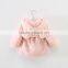 hot sale winter cute baby fur coat/kids jacket beaded pearls cartoon cap